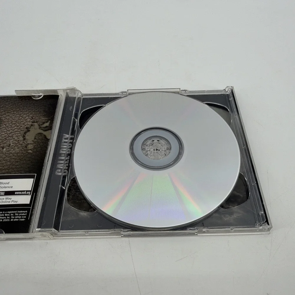 Call of Duty 1 PC CD-ROM 2003 Activision 2 Discs W/ Case and Key